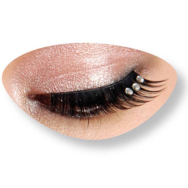 Ciglia Finte Nere con Strass