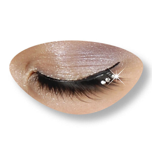 Ciglia Finte Nere Crescenti con Strass