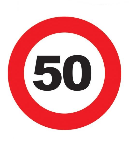 Sottobicchiere Numero Limite 50 Magnetico