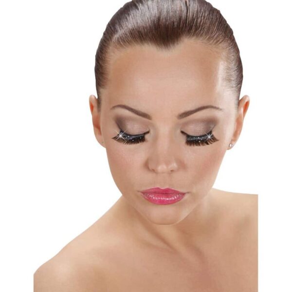 Ciglia Finte Nere con Glitter Olografico