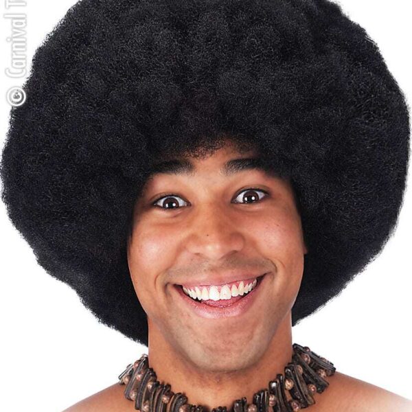 Parrucca Afro Nera