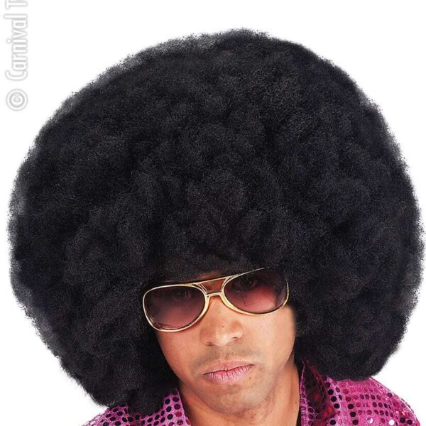 Parrucca Afro Nera