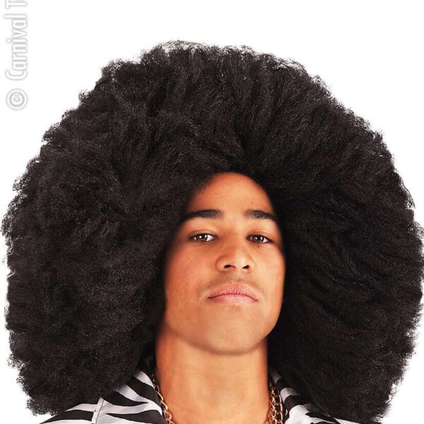 Parrucca Afro Maxi Nera