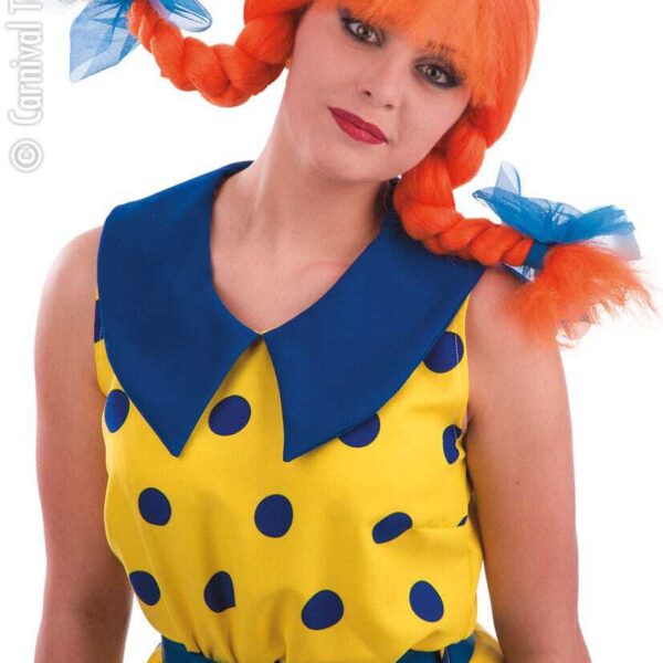 Parrucca Arancione da Pippi Calzelunghe