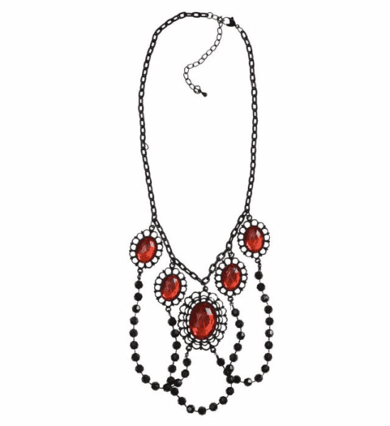 Collana Girocollo con Perle Nere
