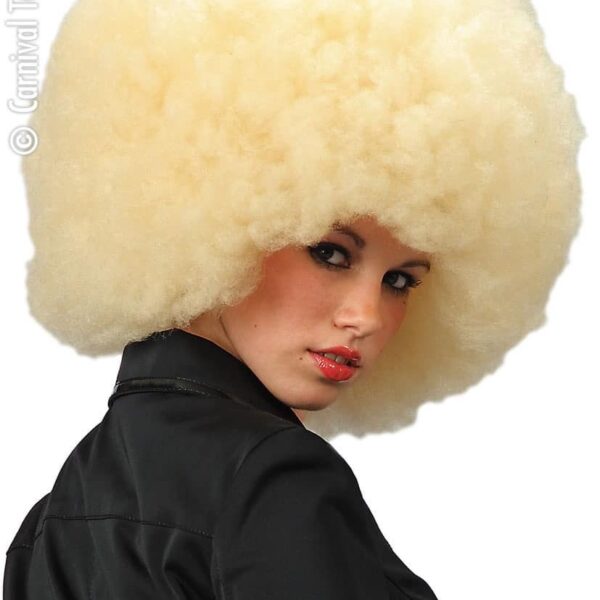 Parrucca Afro Bionda