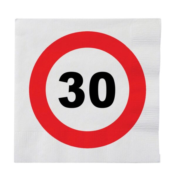 Tovaglioli con Numero Limite 30