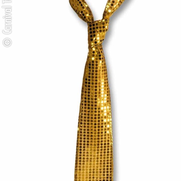 Cravatta Oro con Paillettes
