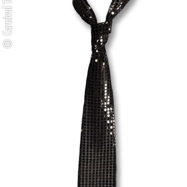 Cravatta Nera con Paillettes