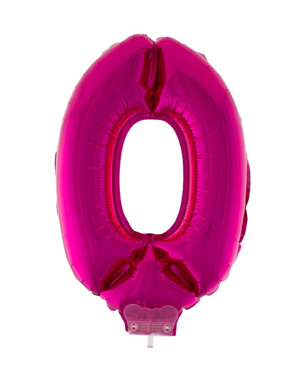 Numeri in Mylar Rosa da 40 Centimetri