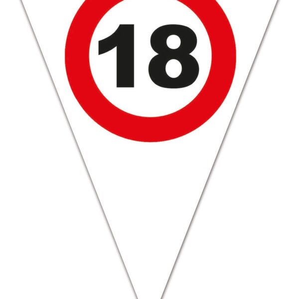 Festone Bandierina Numero Limite 18