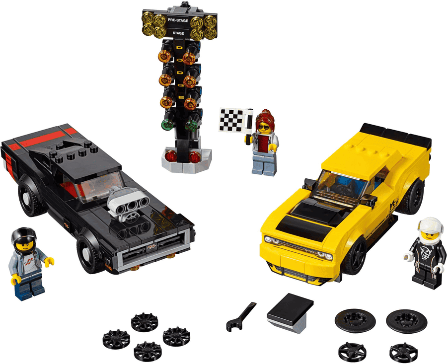 Lego Speed 2018 Dodge Challenger SRT Demon e 1970 Dodge Charger