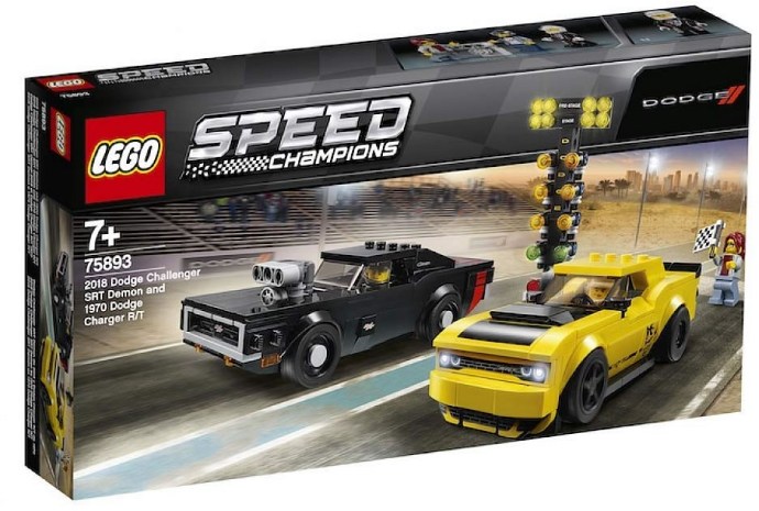 Lego Speed 2018 Dodge Challenger SRT Demon e 1970 Dodge Charger