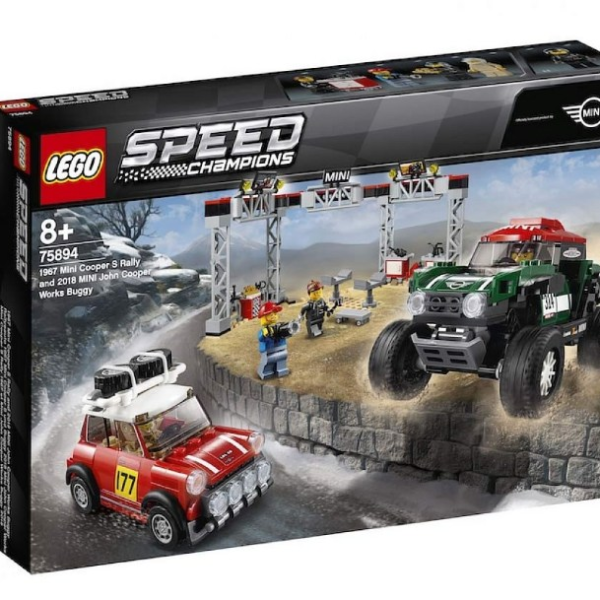 Lego Speed 1967 Mini Cooper S Rally e 2018 MINI John Cooper Works Buggy