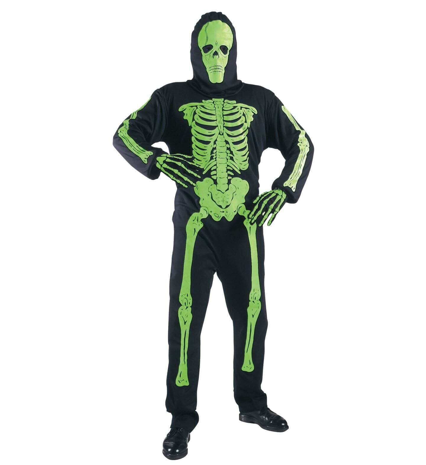 Costume da Scheletro Neon Colori Assortiti