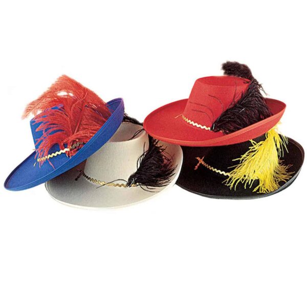 Cappello da Moschettiere Colori Assortiti
