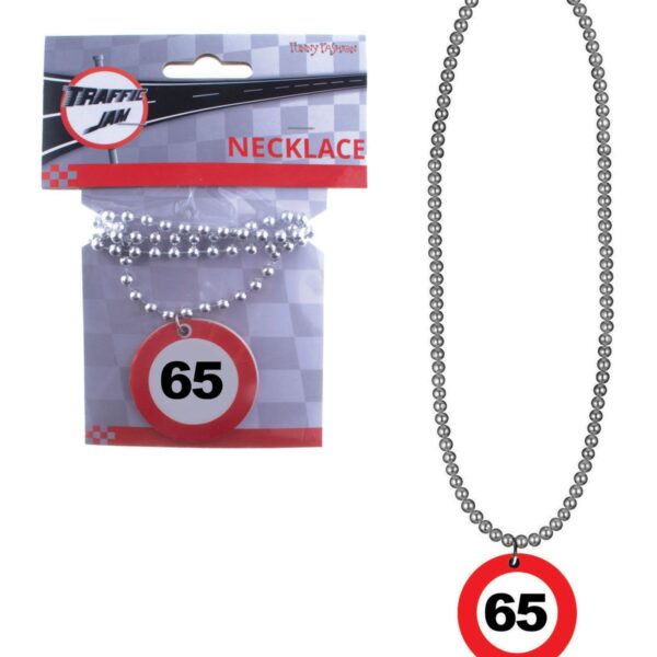 Collana con Medaglione Numero Limite 65