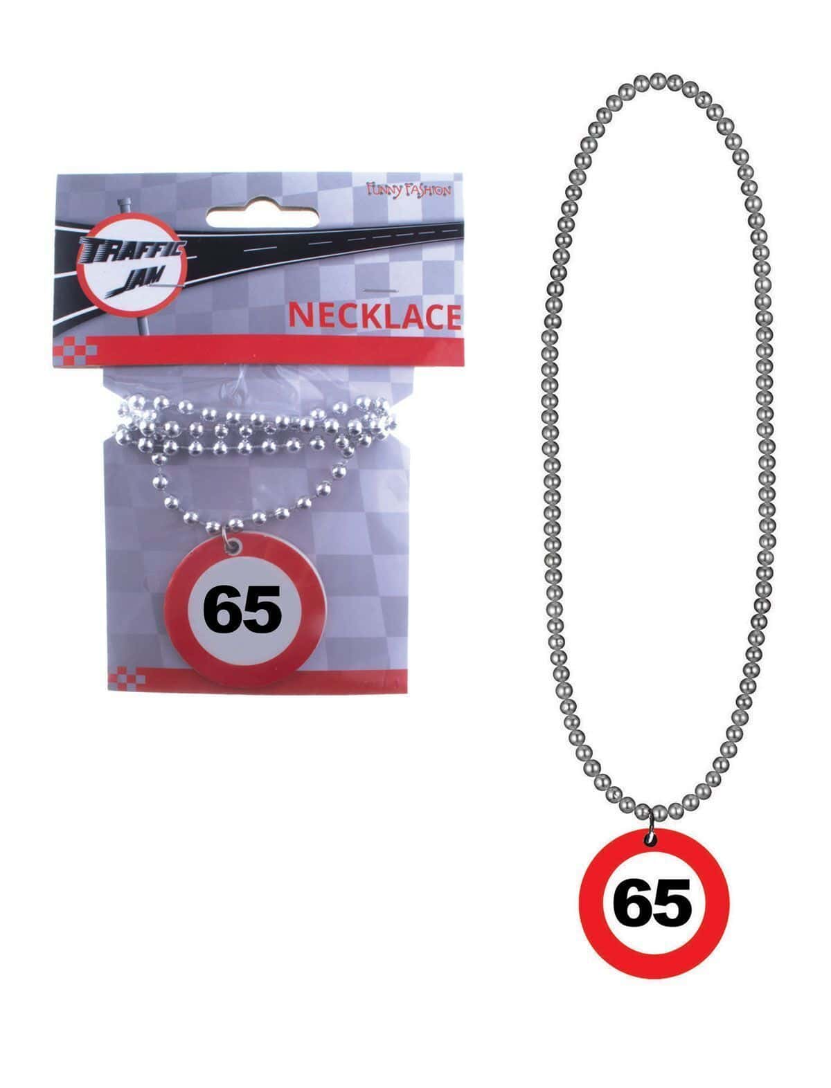 Collana con Medaglione Numero Limite 65