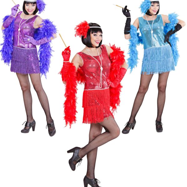 Costume da Charleston Colori Assortiti