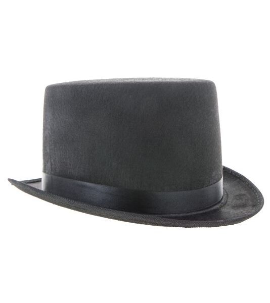 Cappello Cilindro Nero in Feltro