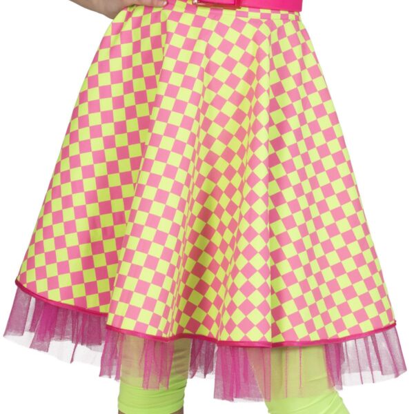 Gonna Verde e Fucsia Rock 'n' Roll