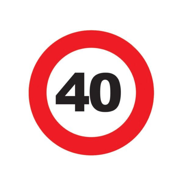 Sottobicchiere Numero Limite 40 Magnetico