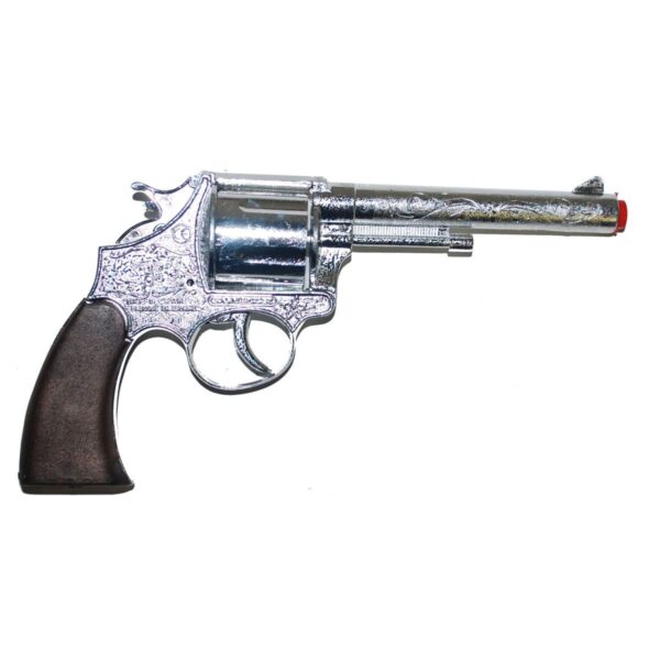 Pistola Argentata da Cowboy in Metallo