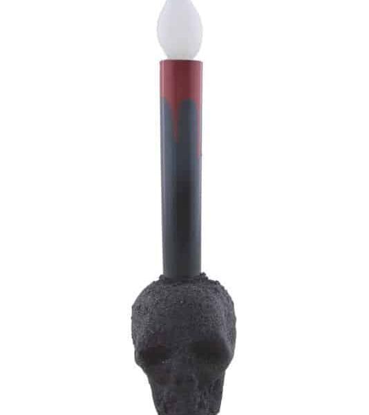 Candela Nera a Led con Teschio