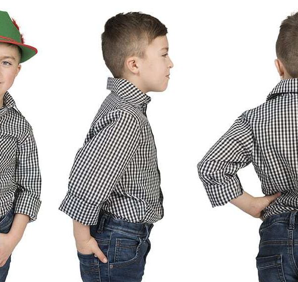 Camicia da Cowboy Bianca e Nera