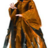Costume Nero Arancione da Fantasma