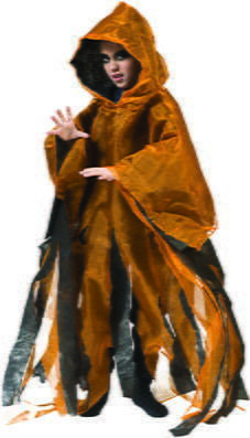 Costume Nero Arancione da Fantasma