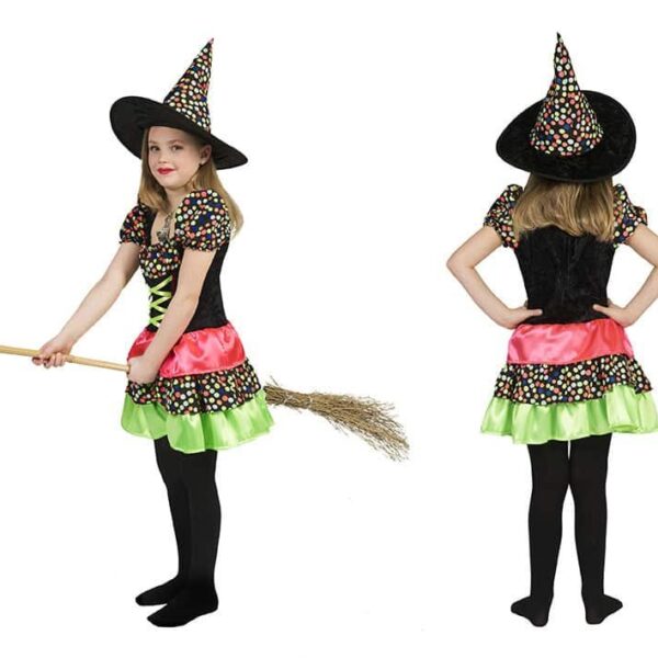 Costume da Strega Multicolore