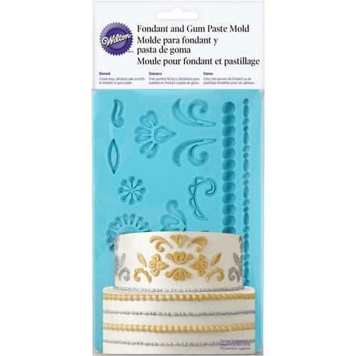 Wilton Stampo per Fondant e Pasta di Gomma Damasco