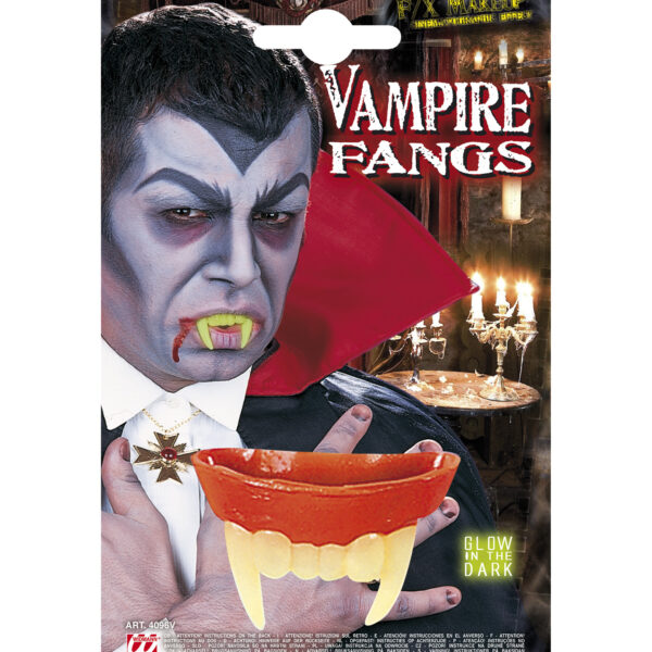 Denti da Vampiro Fluorescenti