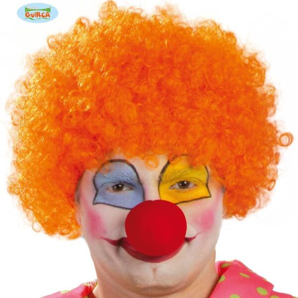 Parrucca da Clown Arancione