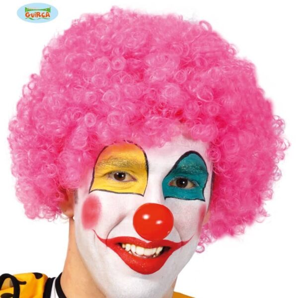 Parrucca da Clown Rosa