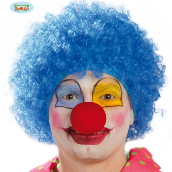 Parrucca da Clown Azzurra