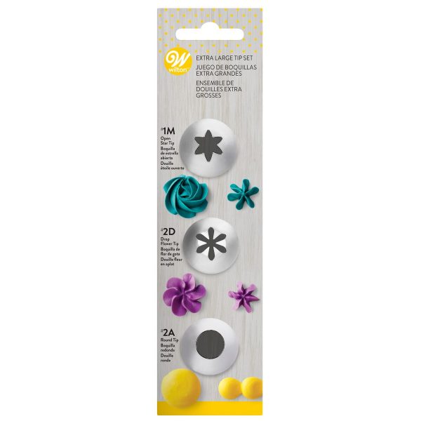 Wilton Set Beccucci Decorativi Extra Grandi 1M, 2D, 2A