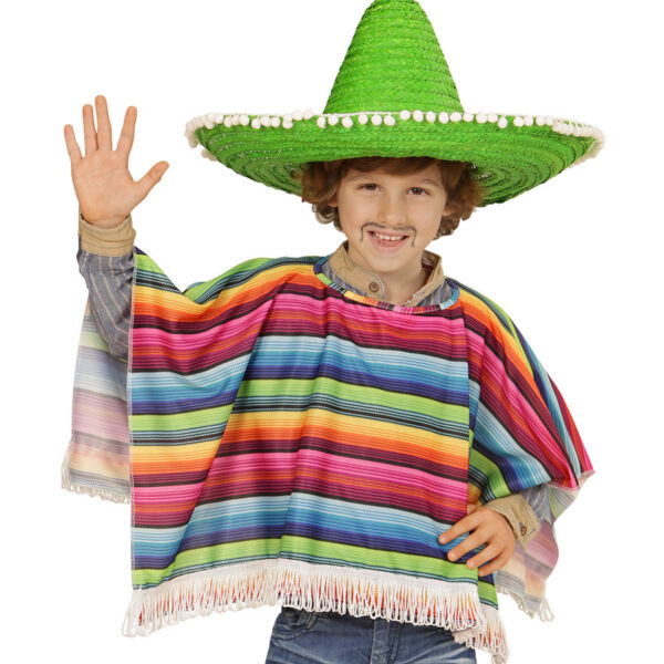 Poncho Messicano Multicolore