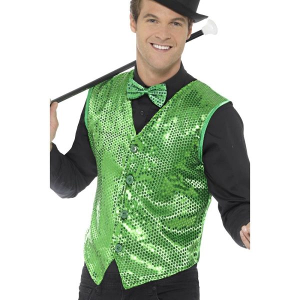 Gilet Verde con Paillette