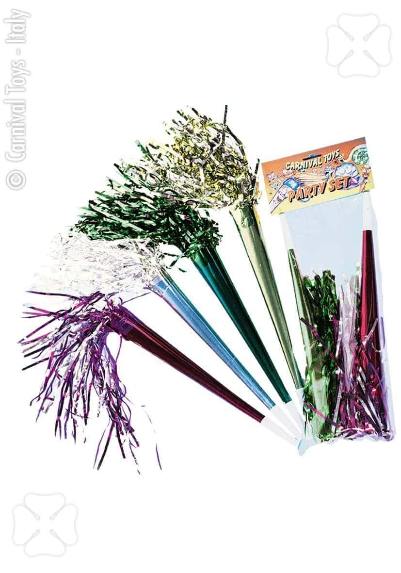 Trombette Metallizzate Colorate 35cm.