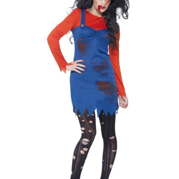 Costume da Super Mario Girl Zombie