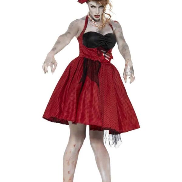 Costume da Ragazza Rockabilly Zombie