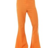Pantalone Arancione a Zampa di Elefante