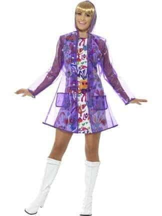 Giacca Viola Impermeabile Hippie