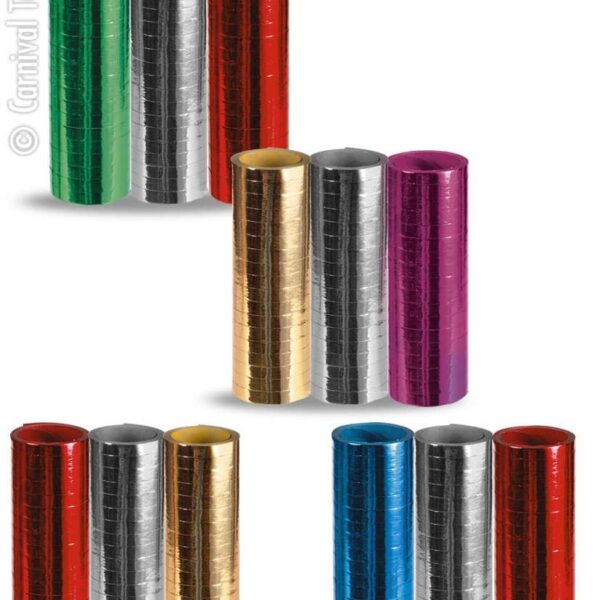 Set da Tre Stelle Filanti Metallizzate