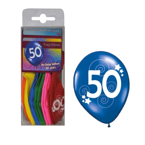 Palloncini in Lattice con Numero 50