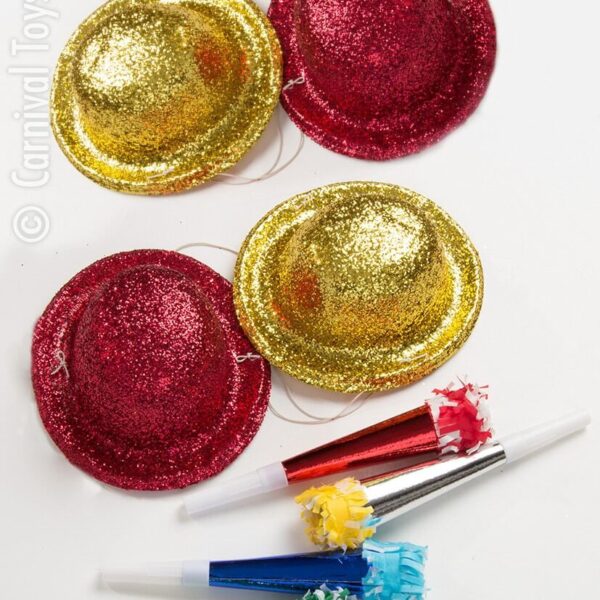 Set Cappellini e Trombette Metallizzati