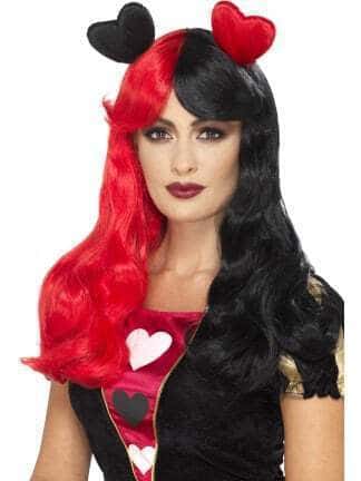Parrucca Rossa e Nera da Harley Queen