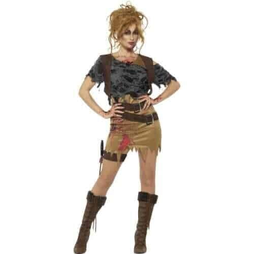 Costume da Cacciatrice Zombie